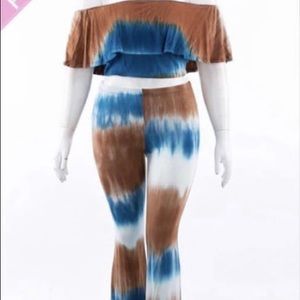 2 piece tye dye pants set